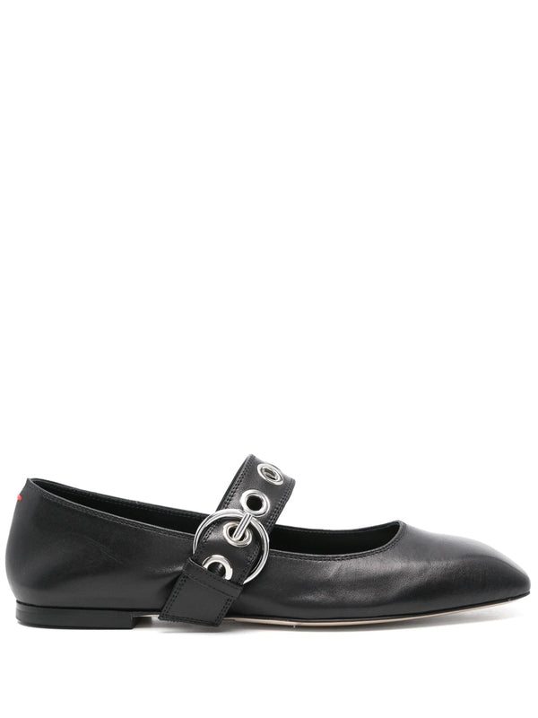 Aidy Black Flat Shoes