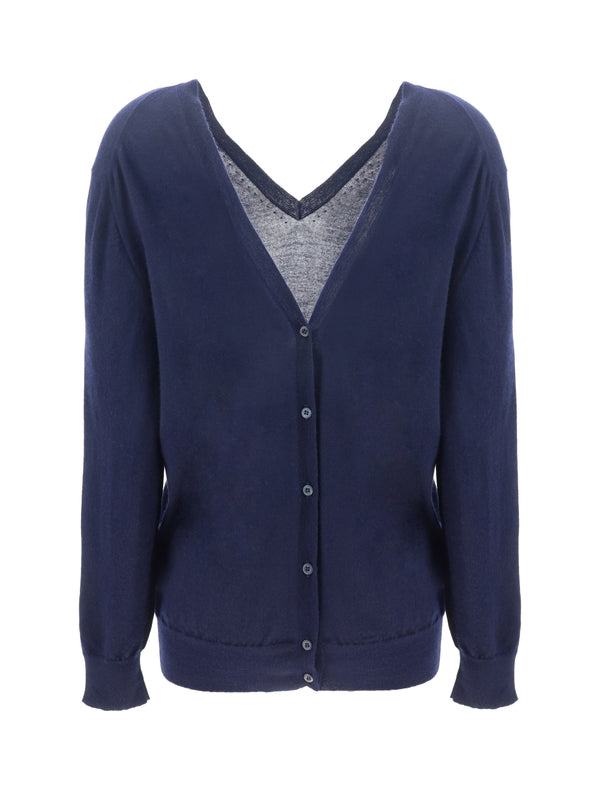 Back V-Neck Cashmere
  Cardigan