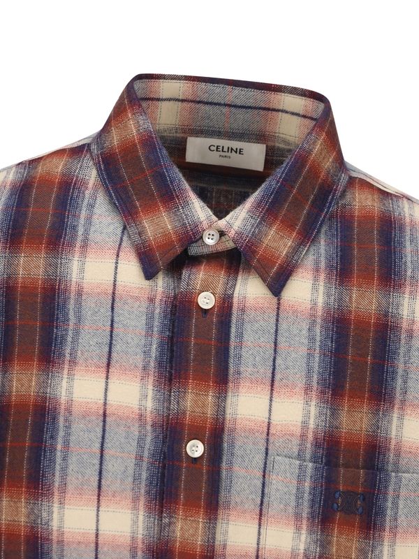 Triomphe Embroidered Pocket Check Shirt