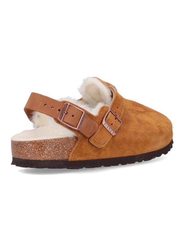 Tokio Shearling Suede Sandals