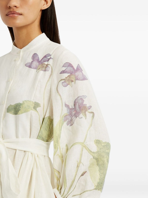 Erdem White Long Dress