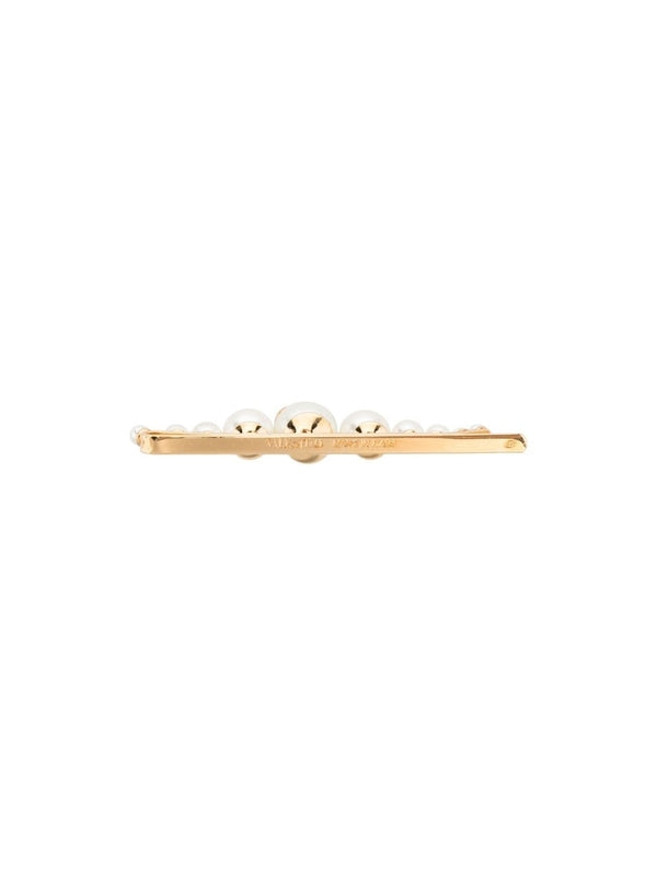 V Logo Pearl Decorative Hairpin