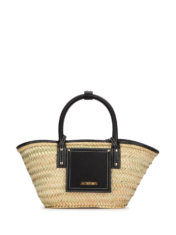 Soli Raffia Panier Basket Tote Bag