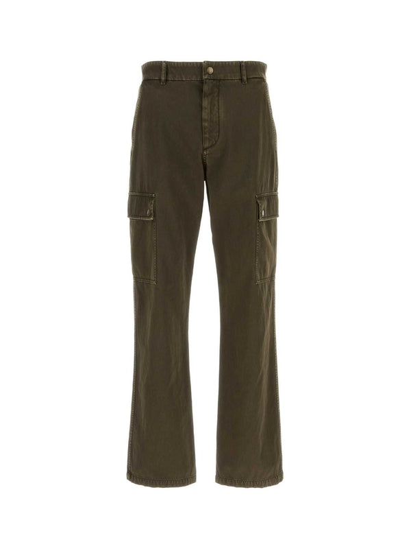 Washed Cotton Cargo Pants