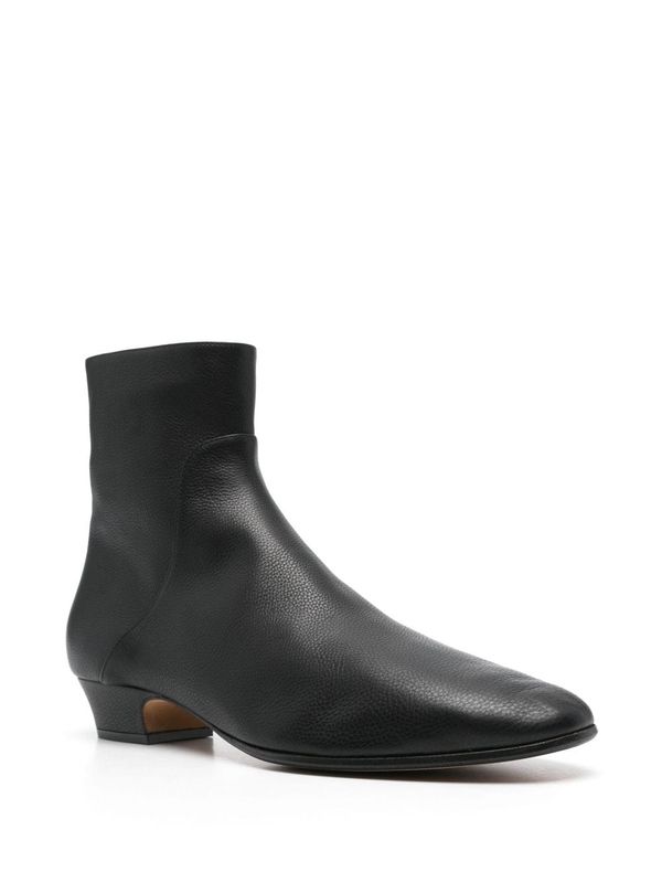 Awer Grain Leather Ankle Boots