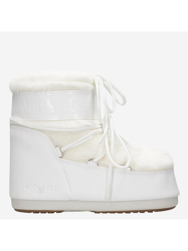 Moonboots White Lace-Up Boots