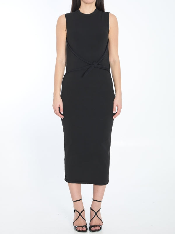 Bodycon Knot Detail Long Dress