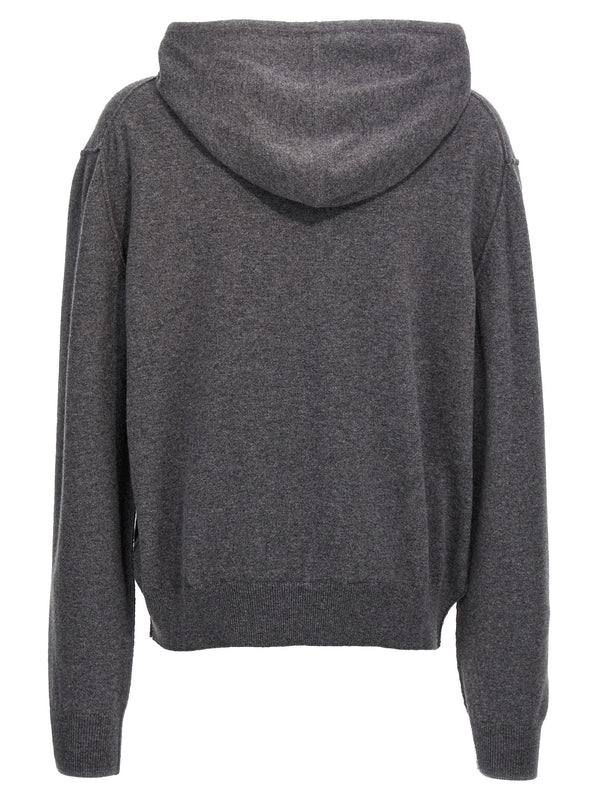 Wool Cashmere Knit Hoodie