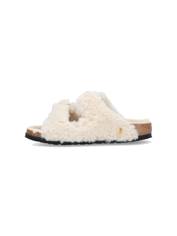 Arizona Big Buckle Fur Sandals