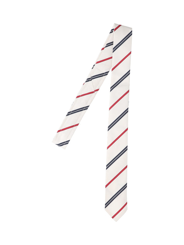 Stripe Silk Cotton Necktie