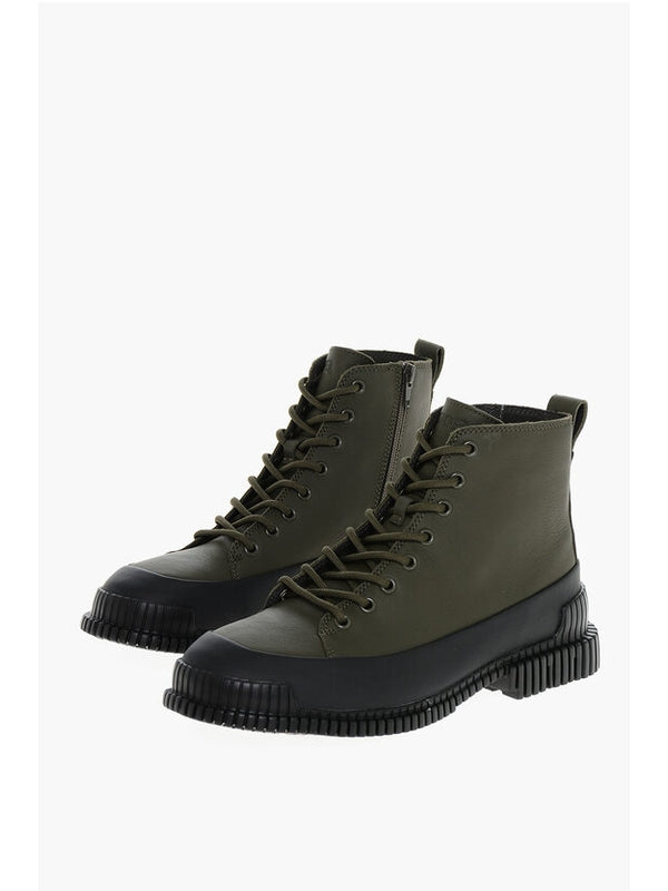 Camper Green Lace-Up Boots