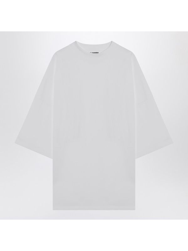 Wide Cotton Short-sleeve T-shirt