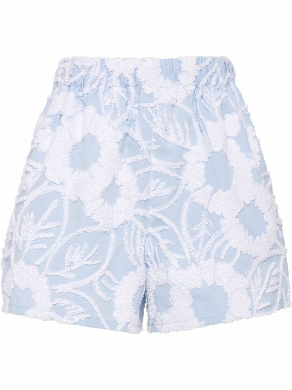 Sunflower Embroidered Poplin Shorts