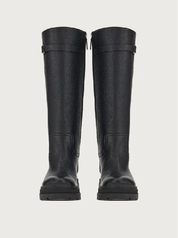 Vara Chain Knee-high Boots