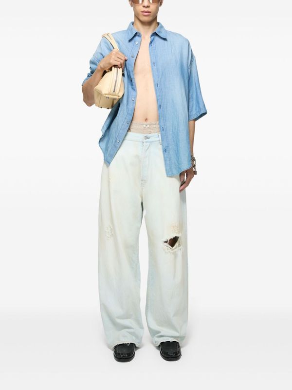 2023 Distressed Super Baggy Denim Pants