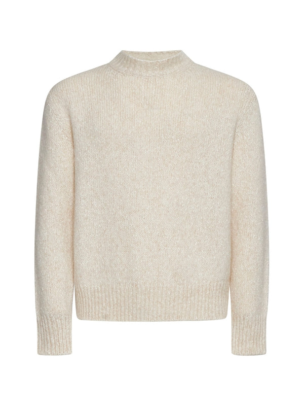 Beige Cotton Wool Knit