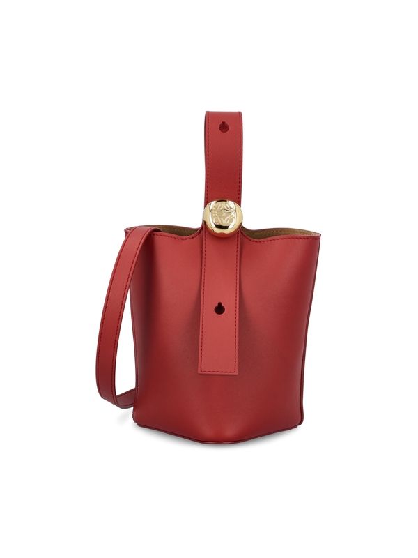 Pebble Leather Mini Tote Bag