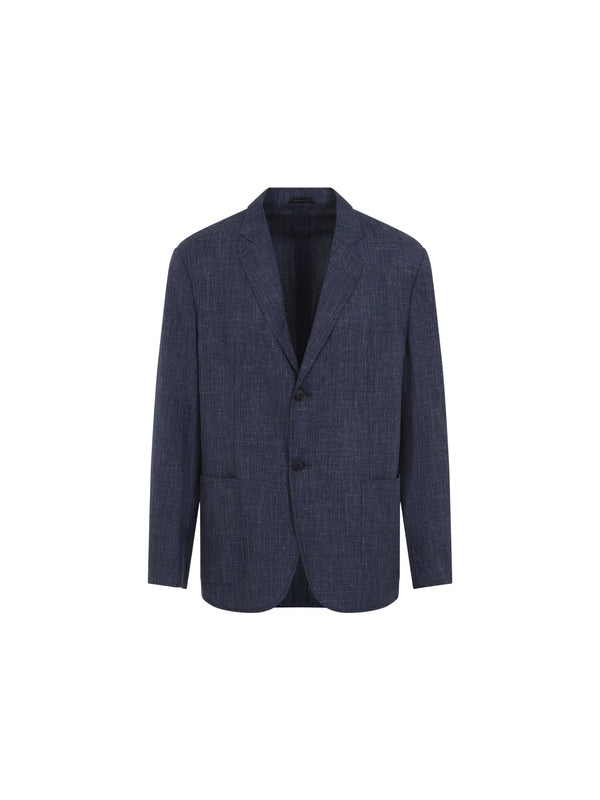 Single Breasted Virgin Wool Blend Jacket