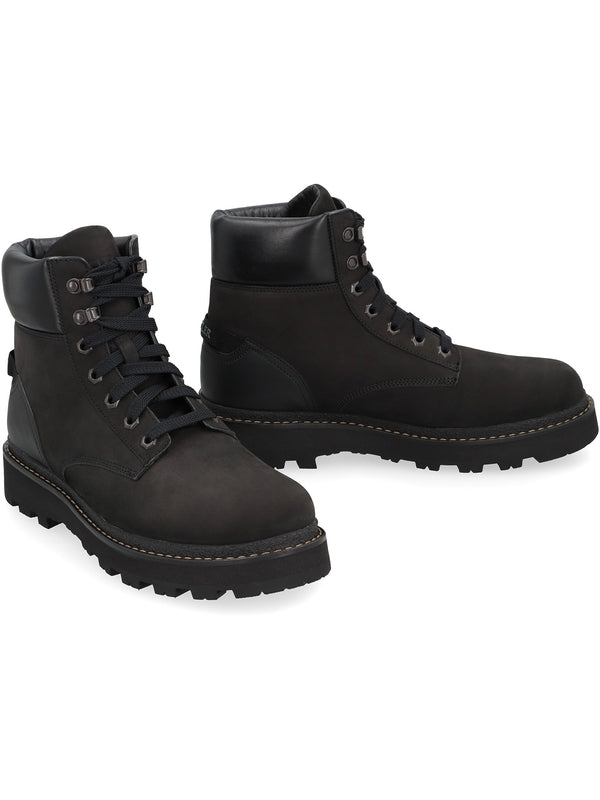 Peca Track Leather Lace-Up Boots