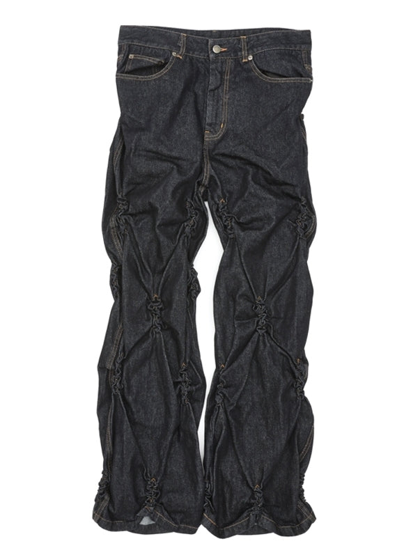 BURST Smocked Denim Trousers