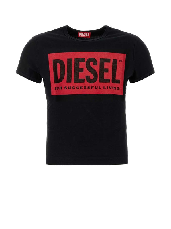 Sheer Logo Detail Short-Sleeve T-Shirt