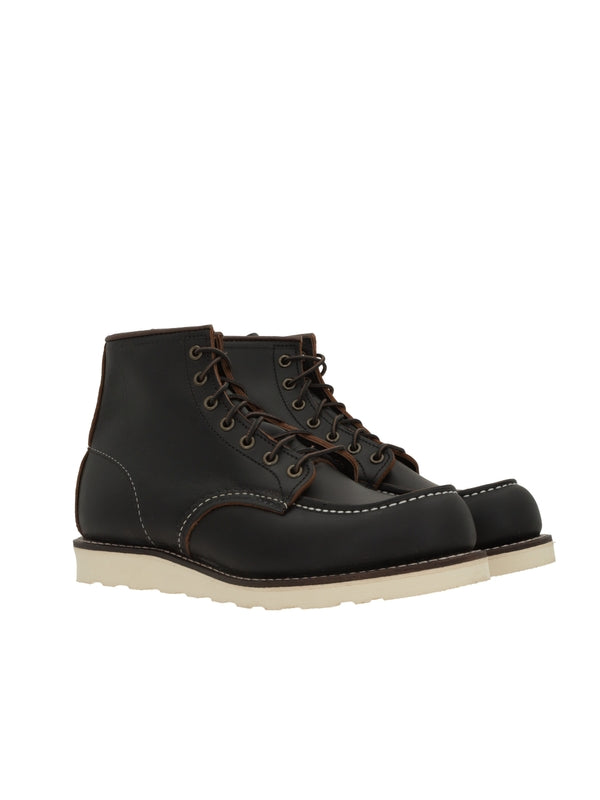 Red Wing Black Lace-Up Boots