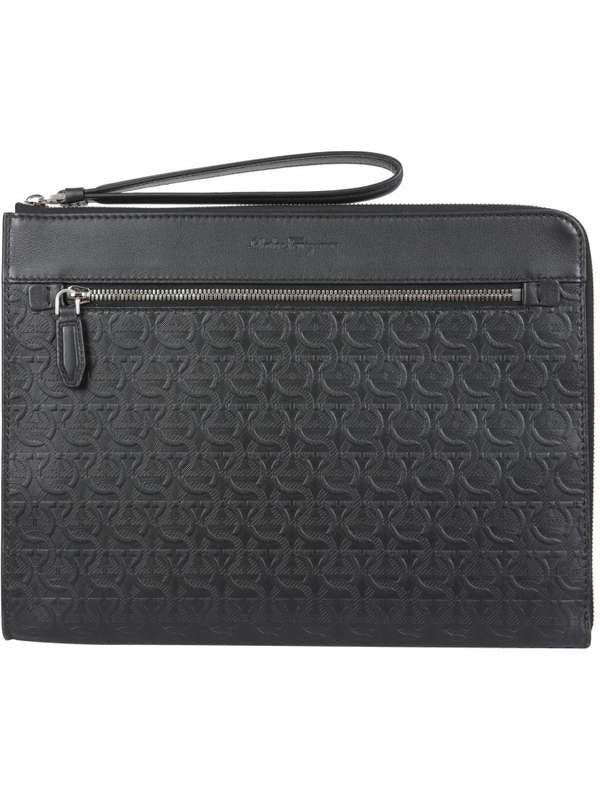 Allover Gancini Flat Clutch Bag