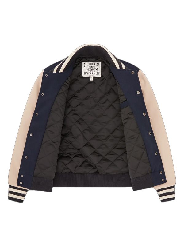 Logo Patch Varsity Bomber Jacket