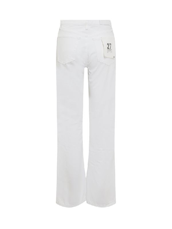 White Straight Denim