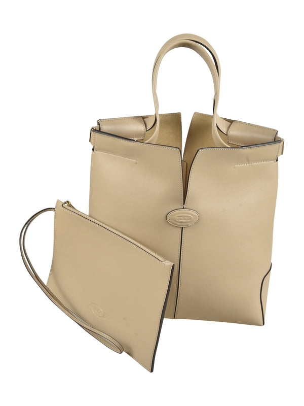 Di Folio Leather Small Tote Bag