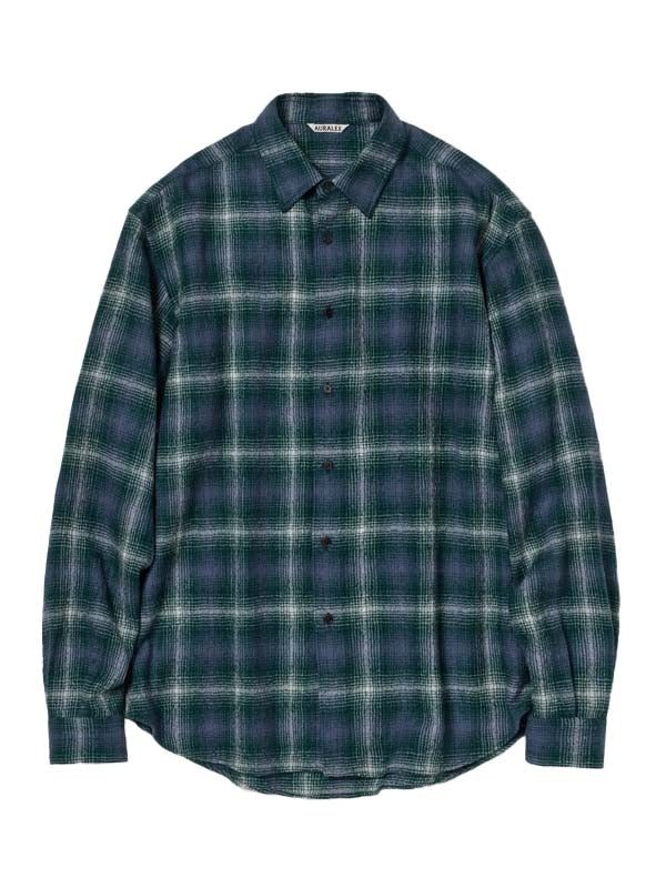Airy Wool Check Shirts