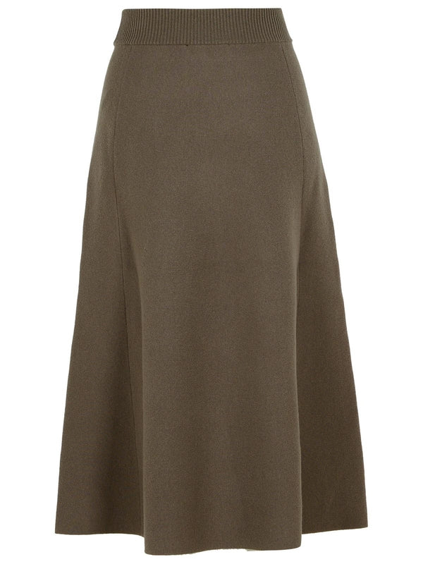 Banding Wool Cashmere Skirt