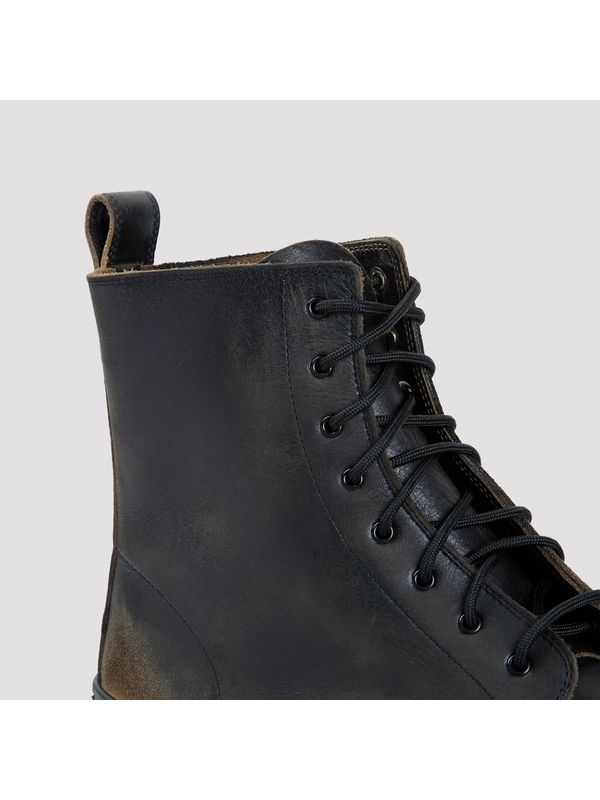 Strike Vintage Leather Lace-Up Boots