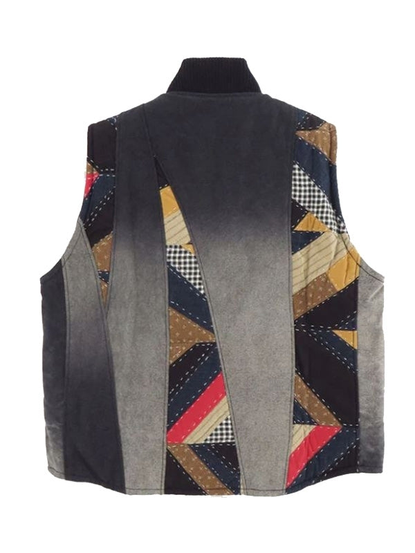KHOKI Vintage effect quilt vest