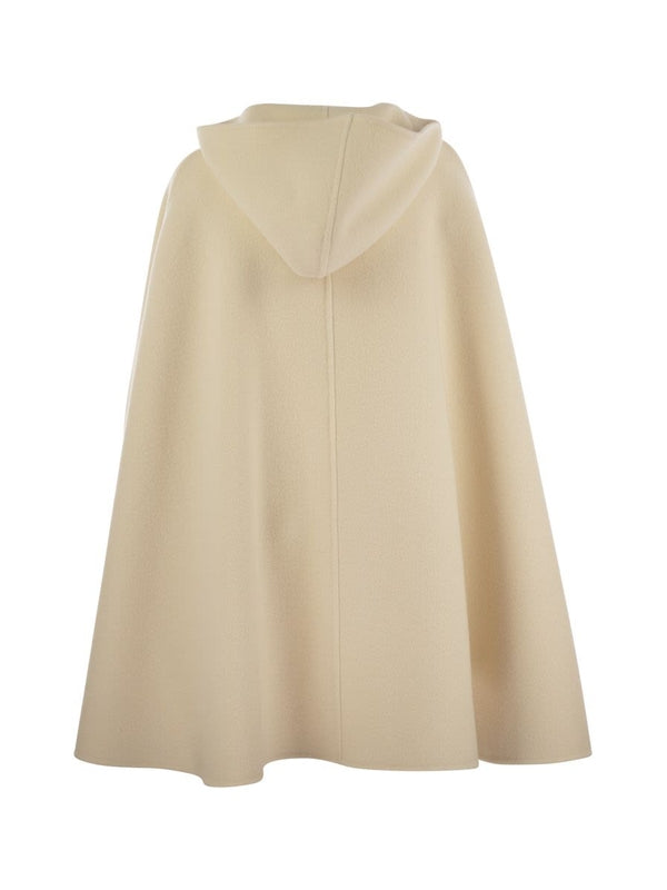 Button-Up Hood
  Wool Cape