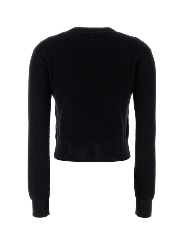 Anagram Embroidered Wool Knit