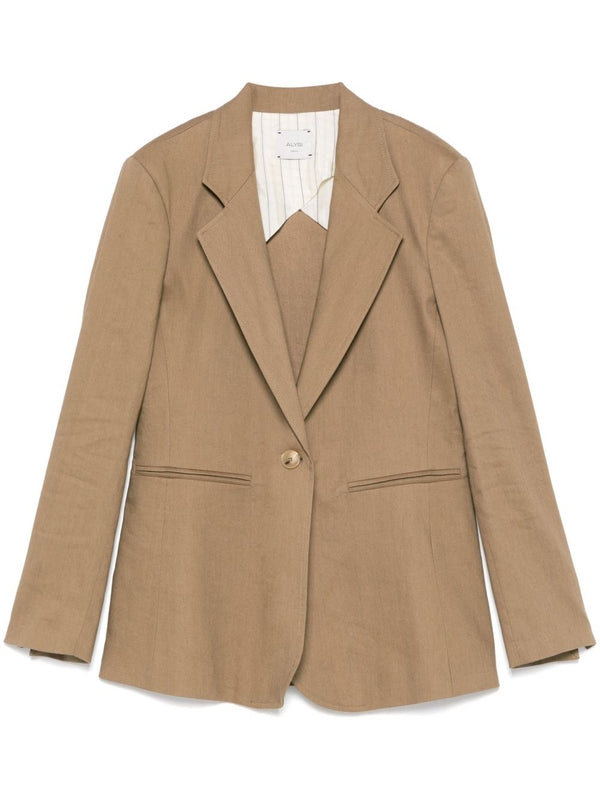 Single
  Breasted Linen Jacket