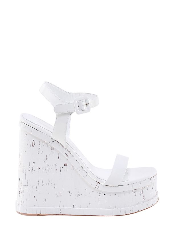 Lacquered Doll Patent Wedge Sandals