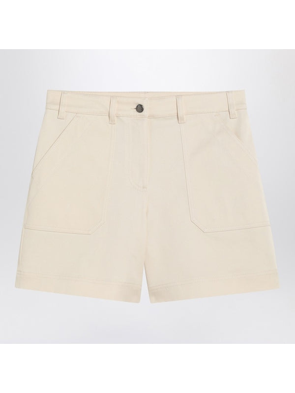 Back Logo Patch Cotton Shorts