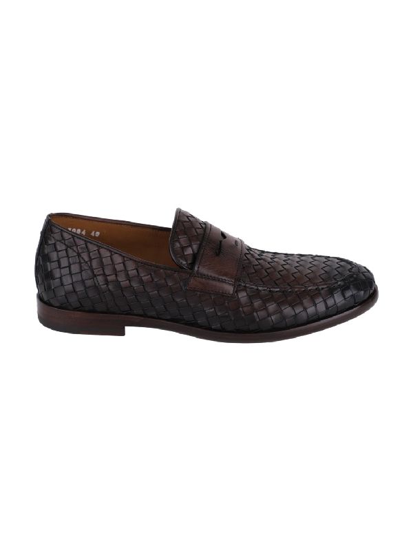 Braided Leather Penny Loafer