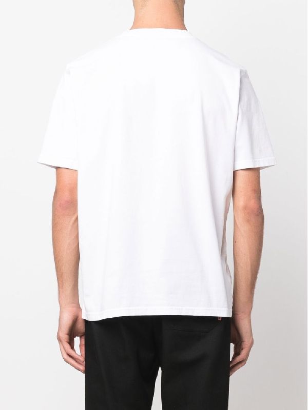 Circular Slit Cut Sleeve Detail T-Shirt