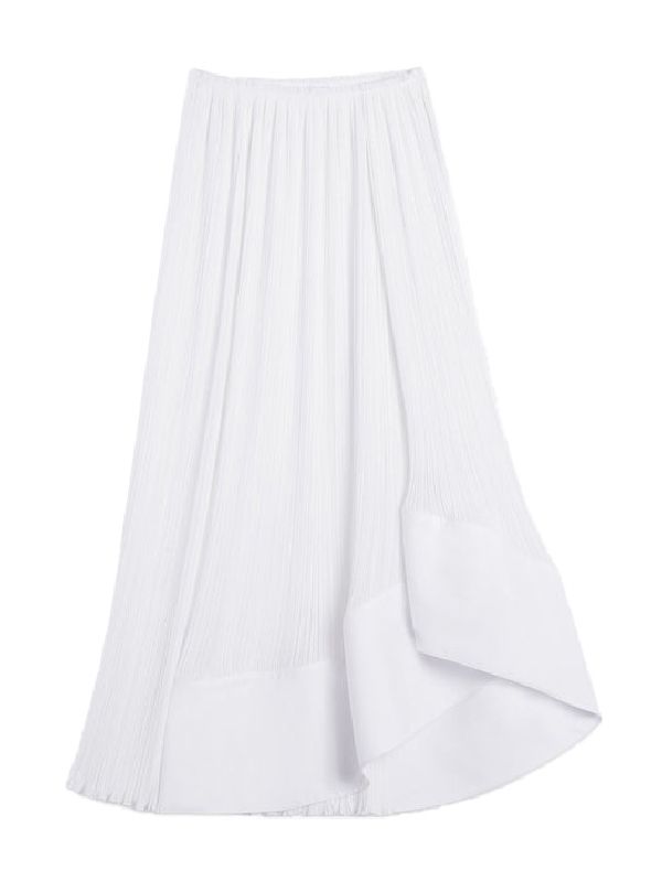 Allover Pleats Flare Skirt