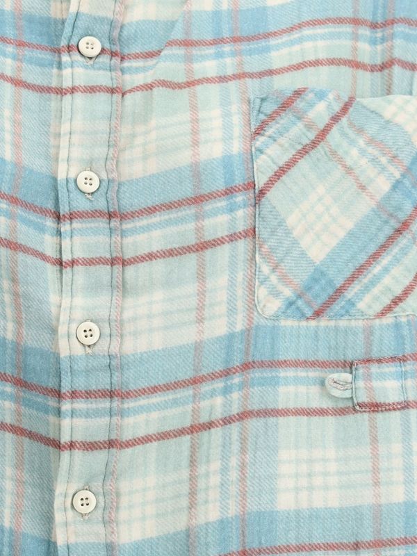 Double Front Check Pattern Shirt