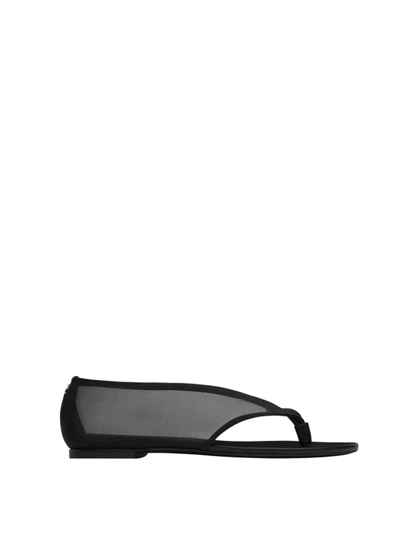Courrèges Black Flip Flops