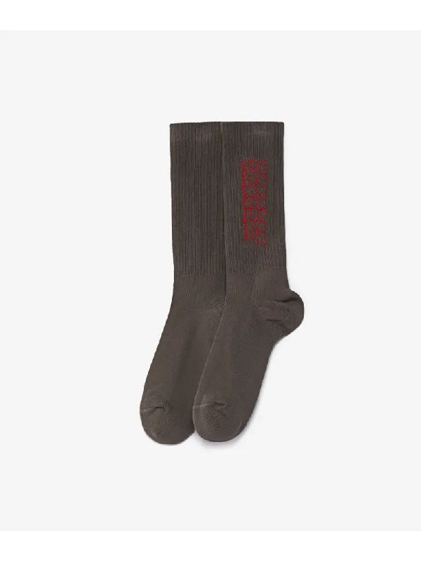 Jacquard Logo Socks