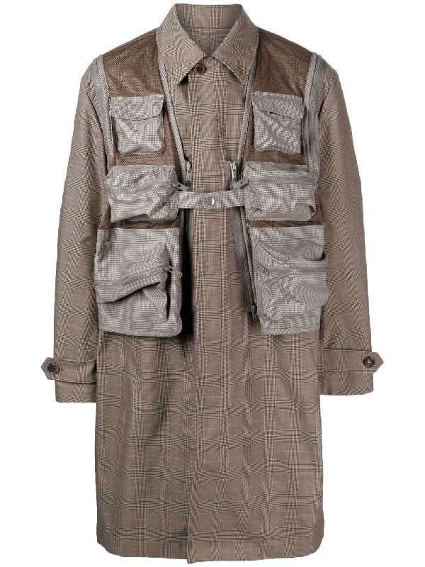 Patch Pocket Check Coat