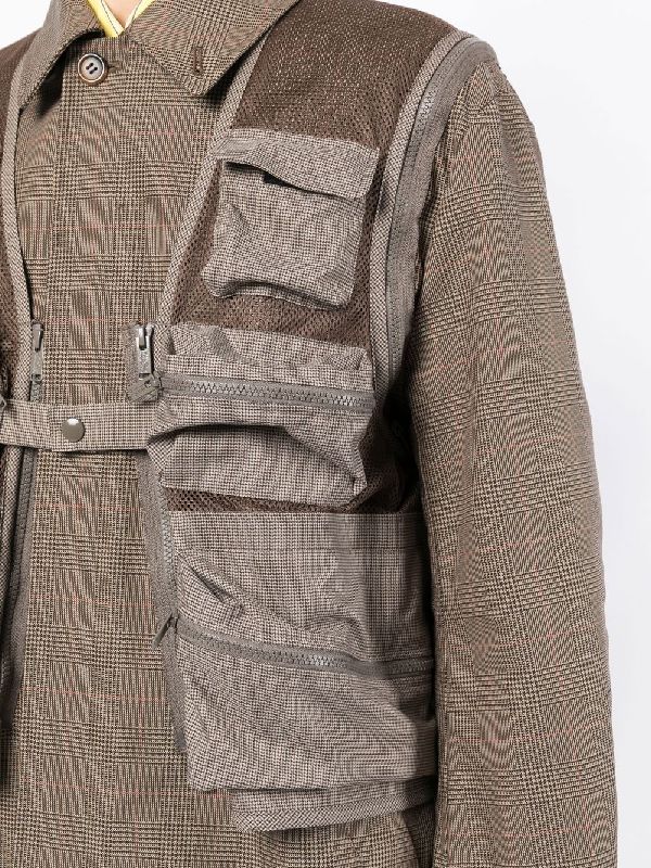 Patch Pocket Check Coat