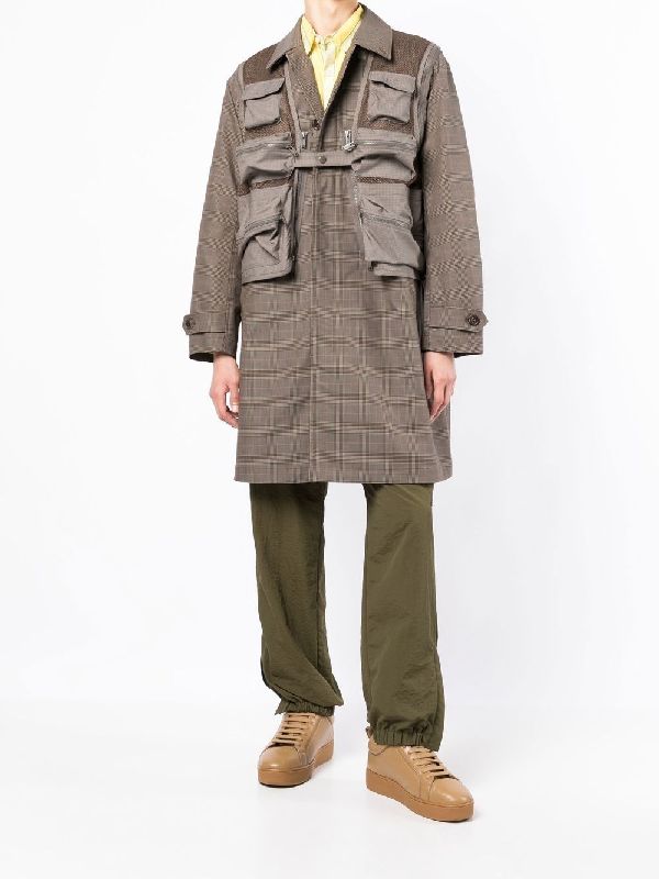 Patch Pocket Check Coat