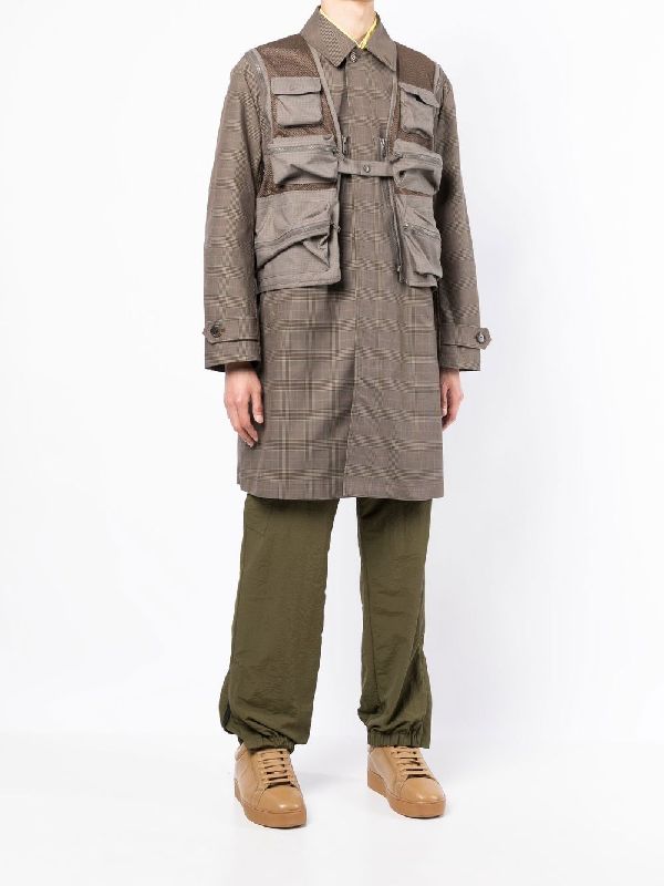 Patch Pocket Check Coat