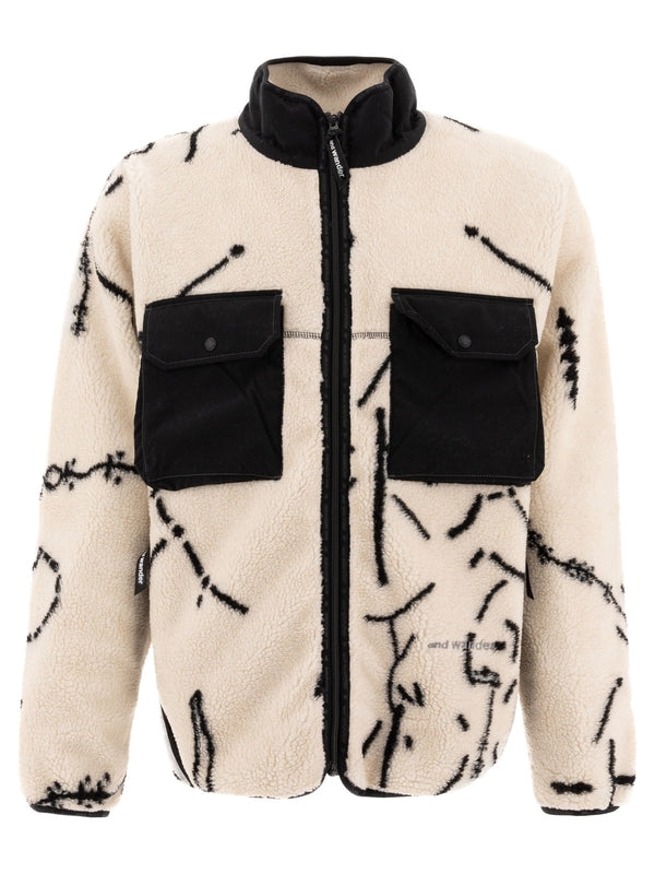 Graphic Jacquard Patch Pocket Jacket